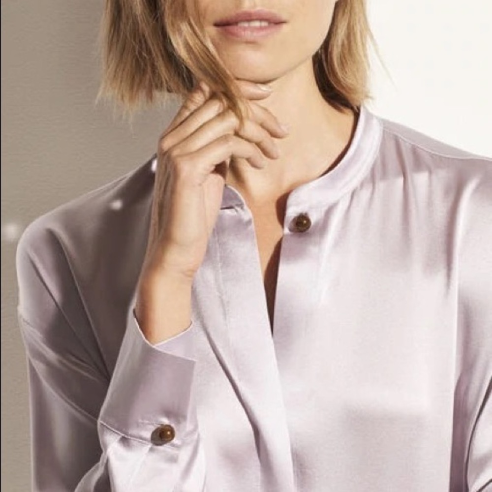 Lilac Vince silk blouse size small